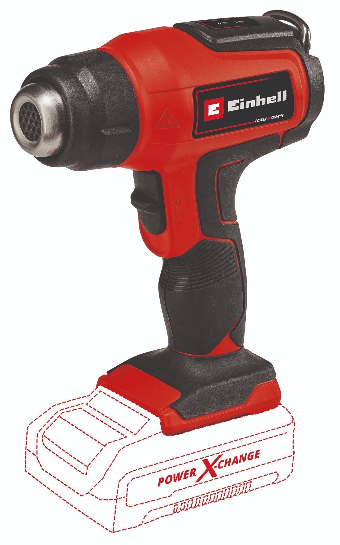 EINHELL Horkovzdušná pistole AKU TE-HA 18 Li - Solo, 4520500 (bez AKU)