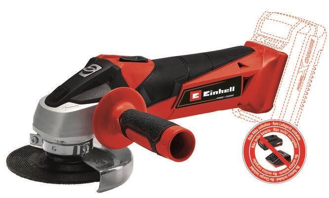EINHELL Úhlová bruska AKU 115 mm TC-AG 18/115 Li-Solo, 4431130 (bez AKU)