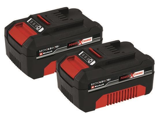 EINHELL Baterie TwinPack Power X-Change 18V (2x 4,0 Ah), 4511489