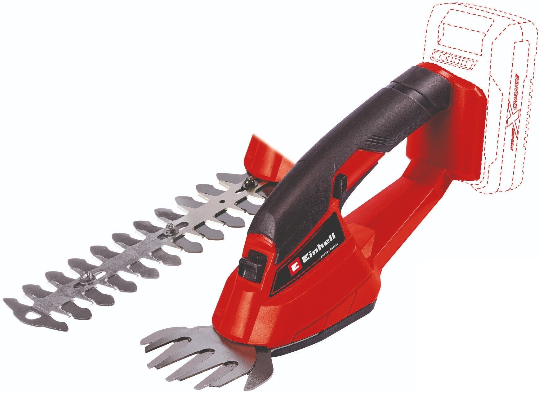EINHELL Nůžky na trávu a keře AKU GC-CG 18 Li-Solo, 3410370 (bez AKU)