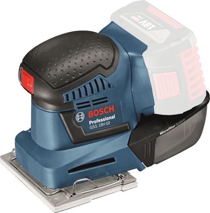 BOSCH Professional Vibrační bruska AKU GSS 18V-10 0.601.9D0.200 (bez AKU)