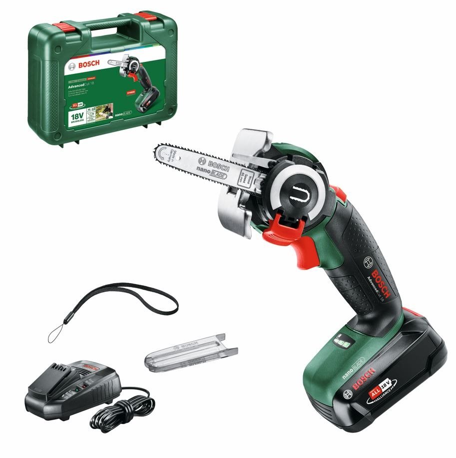 BOSCH Řetězová pila jednoruční AKU AdvancedCut 18V (1x2,5 Ah) 0.603.3D5.101