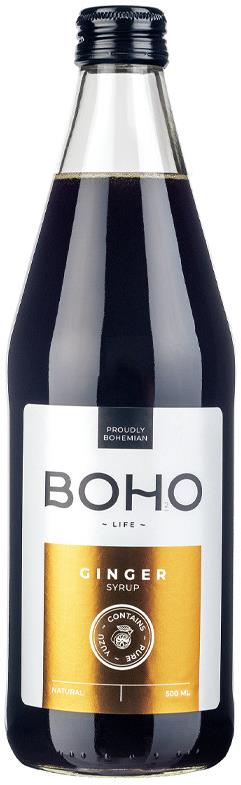 BOHO Sirup, Zázvor, 0,5 l