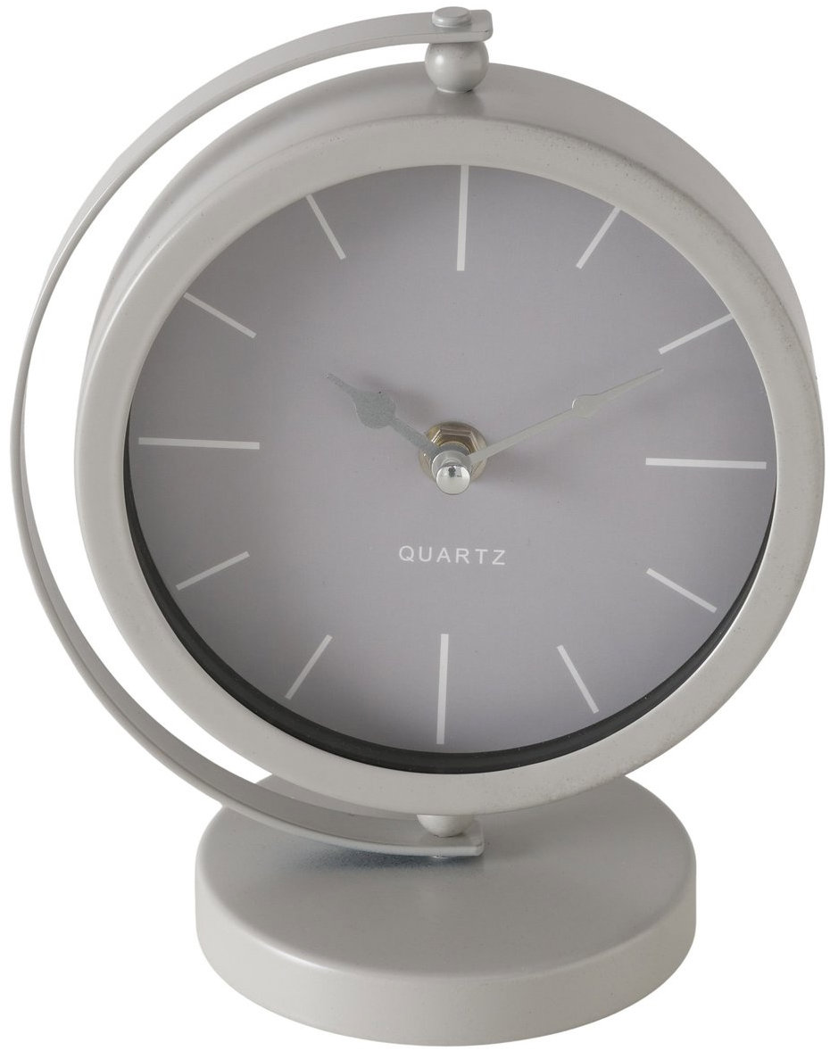 Boltze Home Minimalistické stolní hodiny JALE, šedý