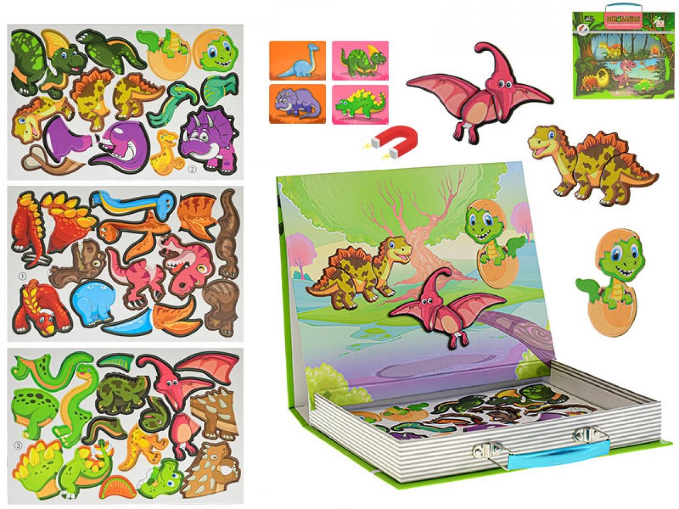 MIKRO TRADING Dinosaurus 46 dílků + 8 kartiček v sáčku