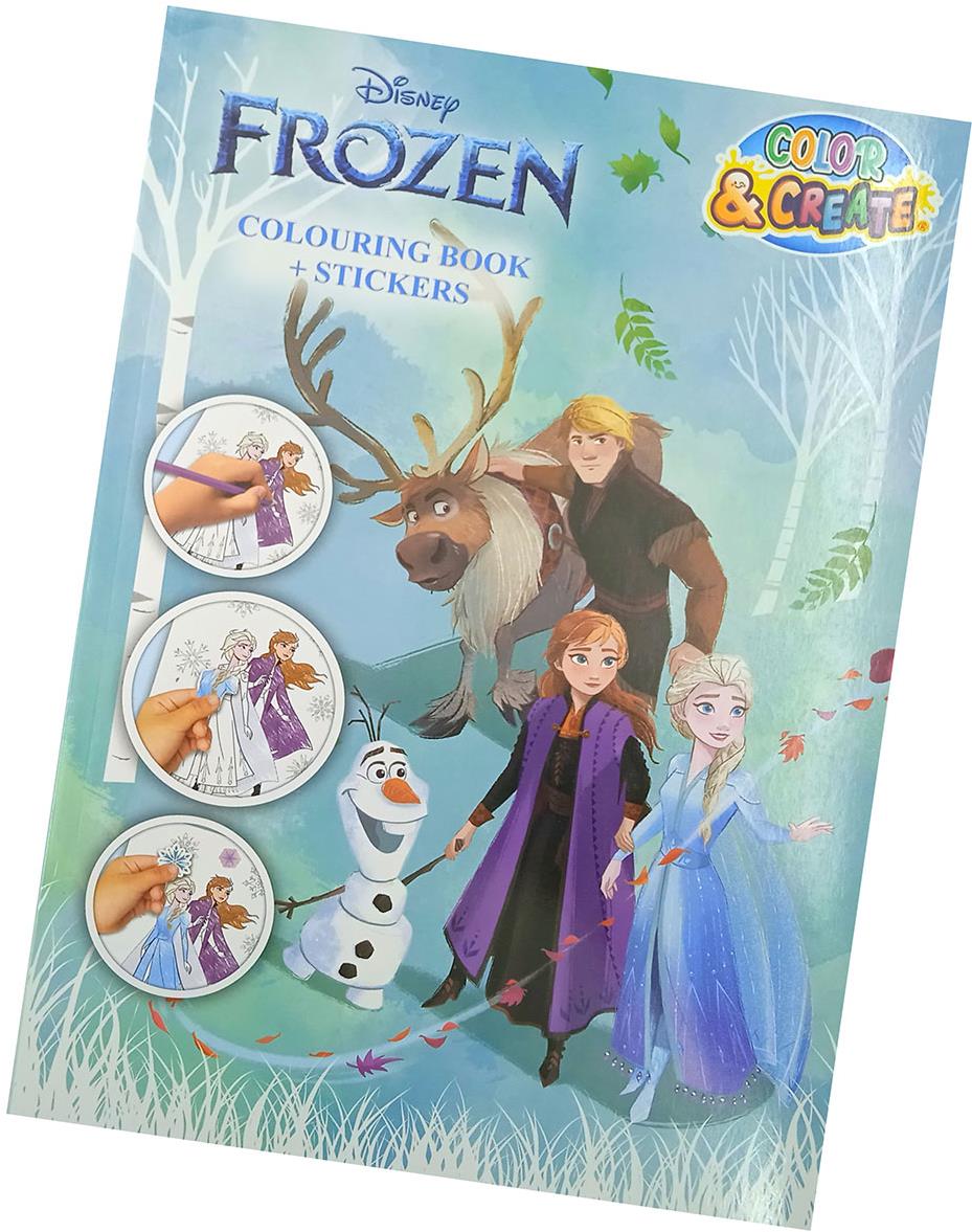 Maxi omalovánky Disney se samolepkami - Frozen