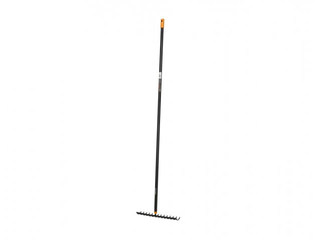 FISKARS Hrábě univerzální Solid, šířka 36 cm, délka 154 cm, 14 zubů, kov 1016036