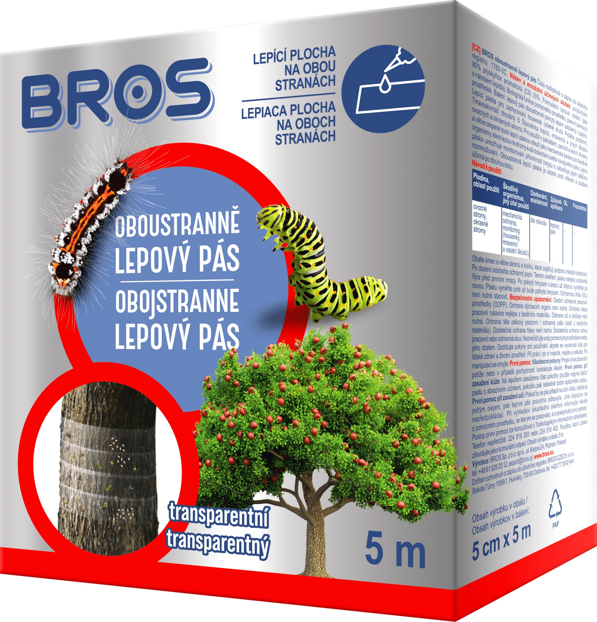 BROS Lepící páska, oboustranná 5m