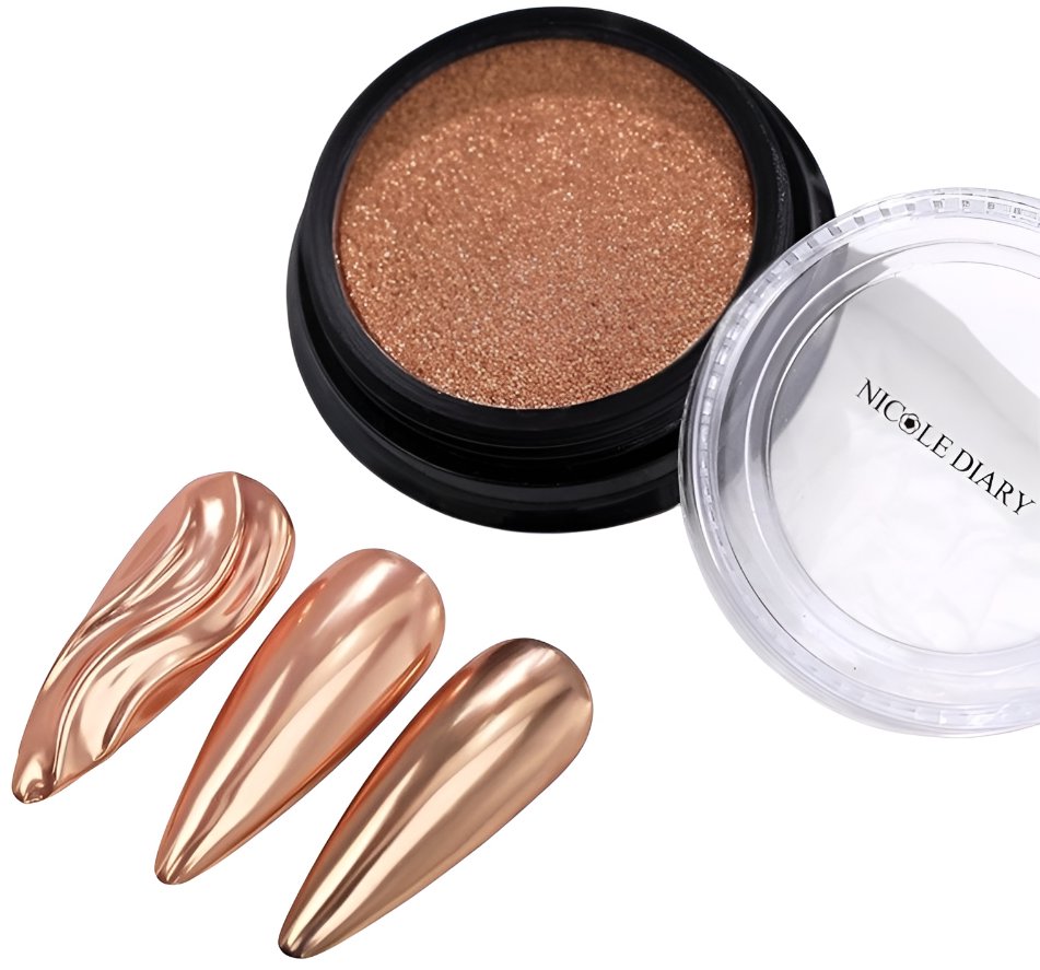 NICOLE DIARY Chromový pigment na nehty se zrcadlovým efektem Solid chrome 4
