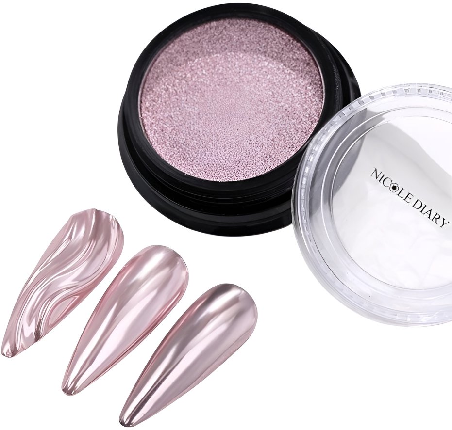 NICOLE DIARY Solid chrome 6 - Chromový pigment na nehty se zrcadlovým efektem