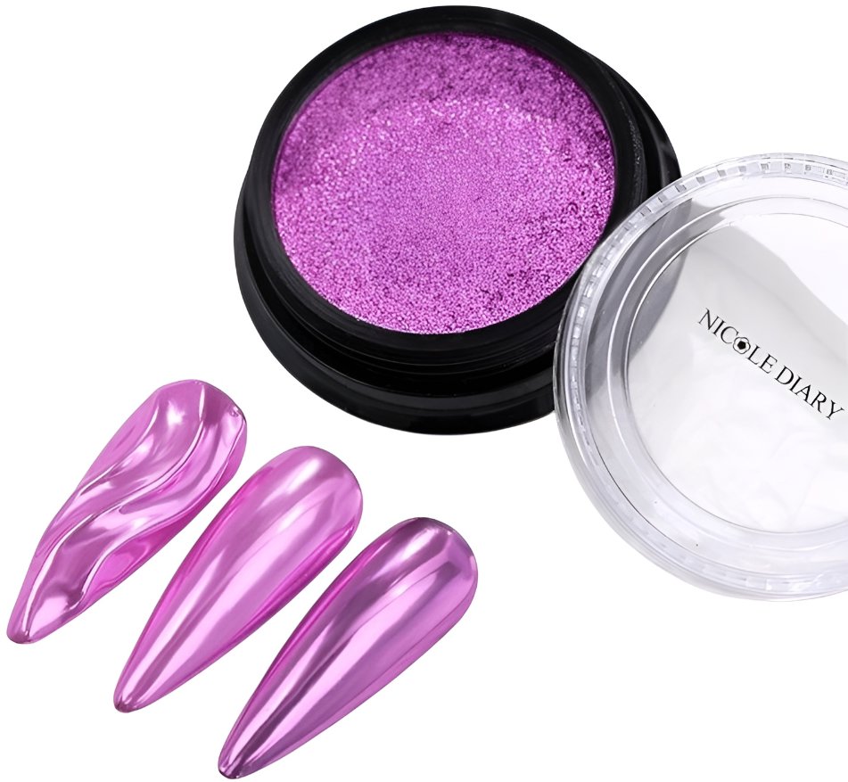 NICOLE DIARY Chromový pigment na nehty se zrcadlovým efektem Solid chrome 7