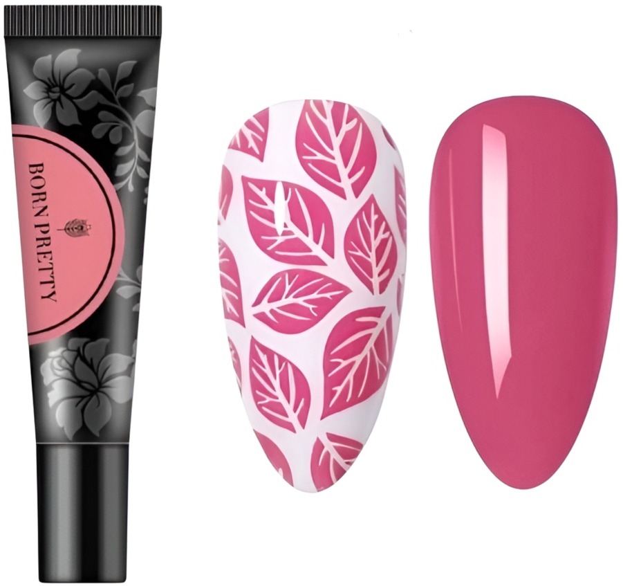 BORN PRETTY Stamping gel 9, růžový