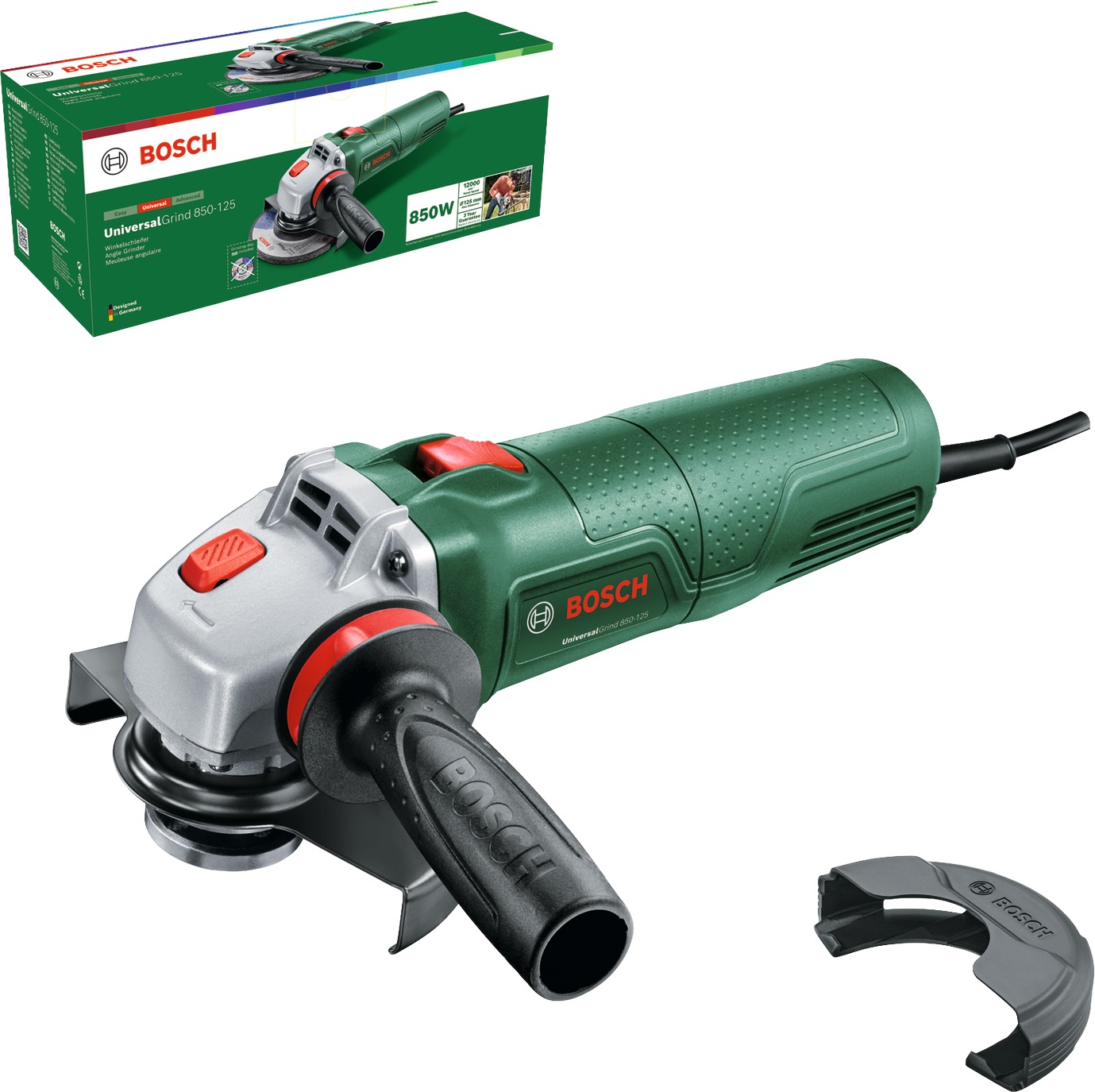 BOSCH Úhlová bruska elektrická 125 mm UniversalGrind 850-125 0.603.3E2.100