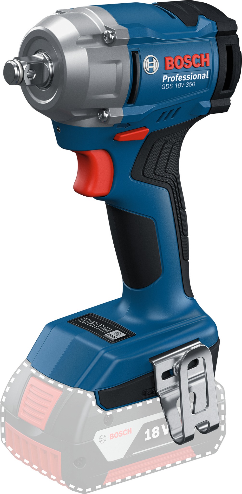 BOSCH Professional Rázový utahovák AKU GDS 18V-350 0.601.9M5.020 (bez AKU)