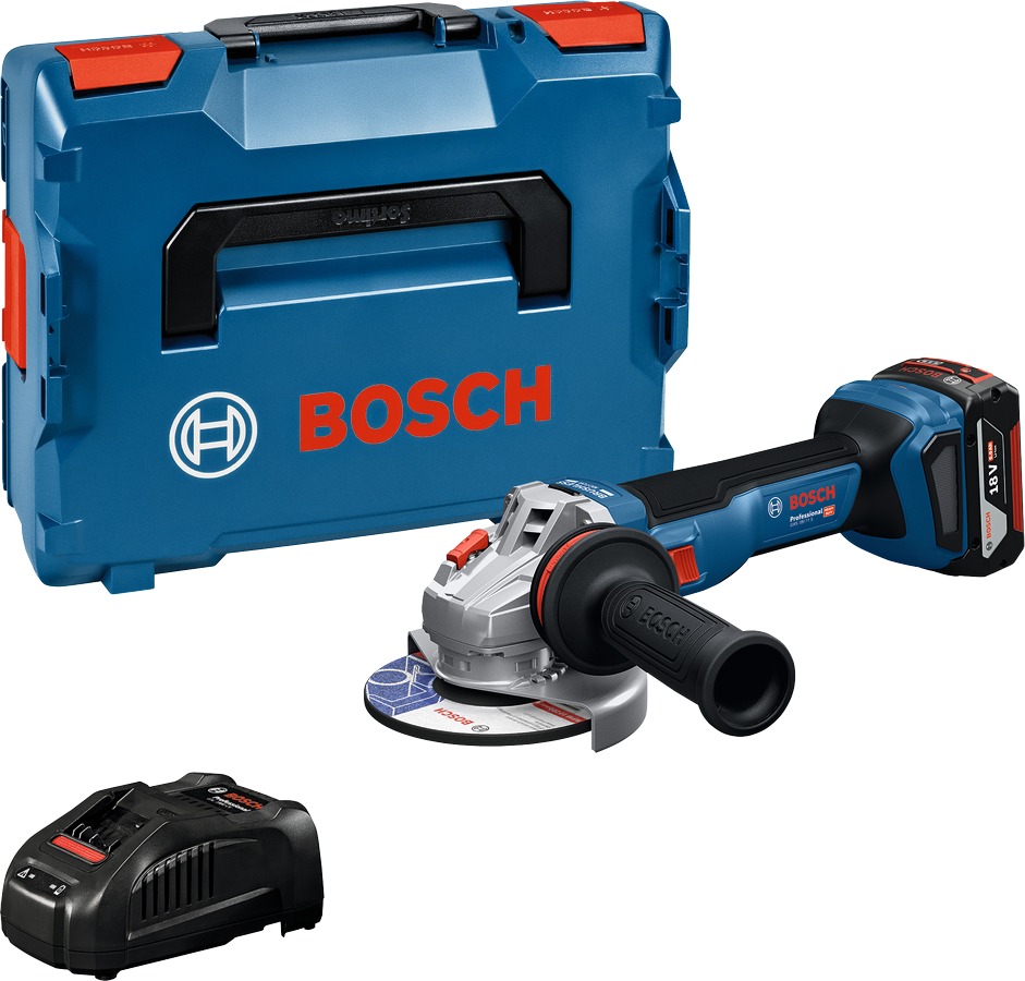 BOSCH Úhlová bruska AKU 125 mm GWS 18V-11 S, L-BOXX 0.601.9N4.003 (1 × 5 Ah)