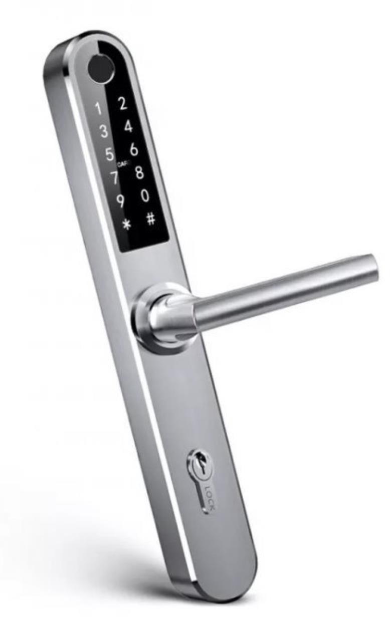 BOT chytrá klika TTLock H1, 90 mm, stříbrná