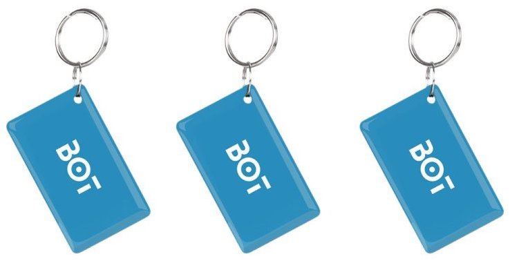 BOT Přístupový bezkontaktní čip RFID, 13,56 MHz, 3 ks