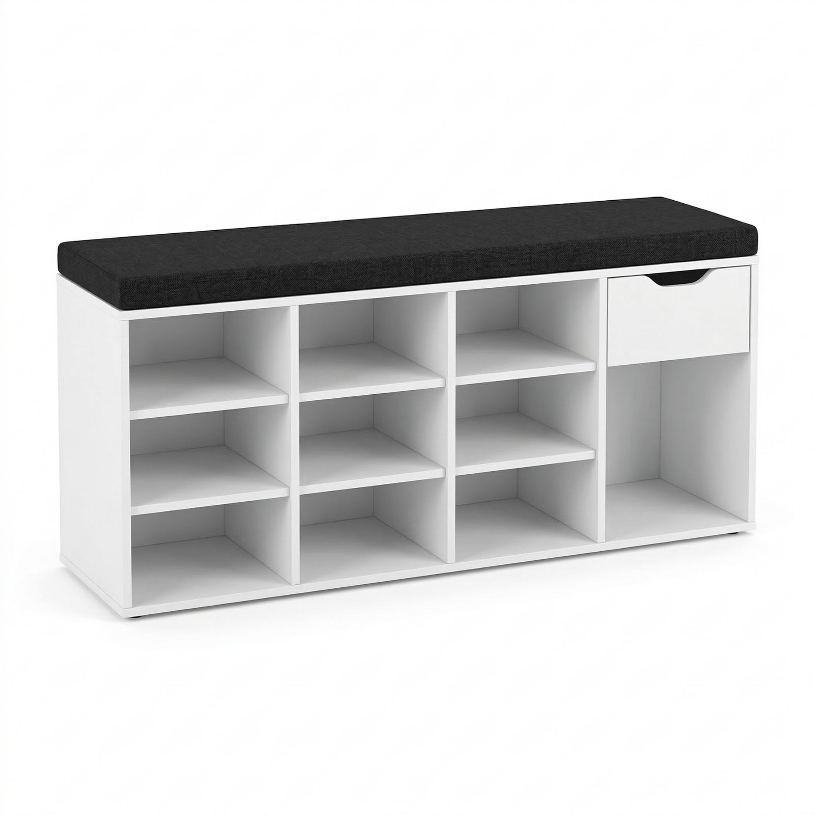 BOXIMO Botník s sedákem KADO, 104 × 50 × 30 cm, bílý