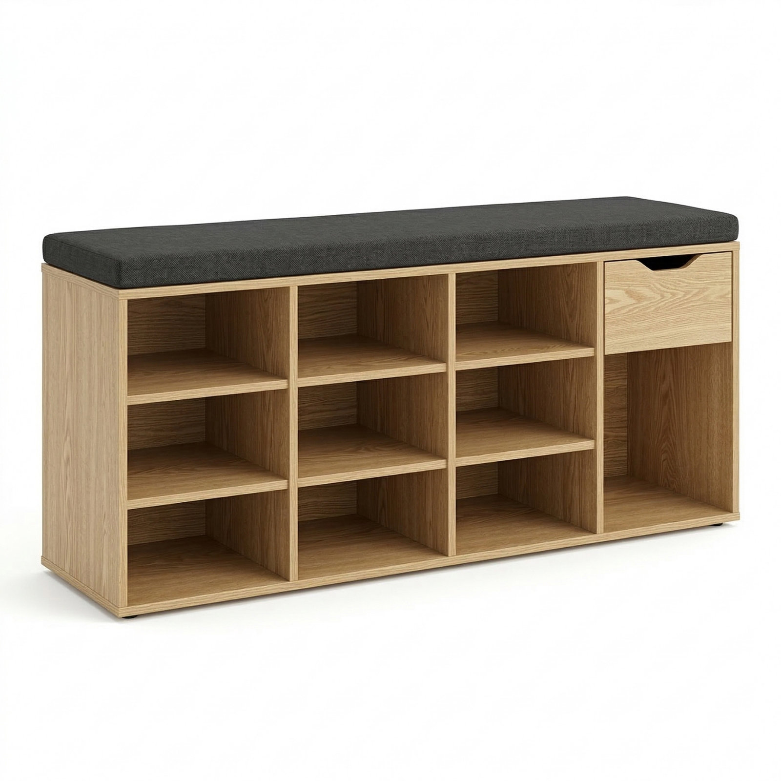 BOXIMO Botník s sedákem KADO, 104 × 50 × 30 cm, hnědý