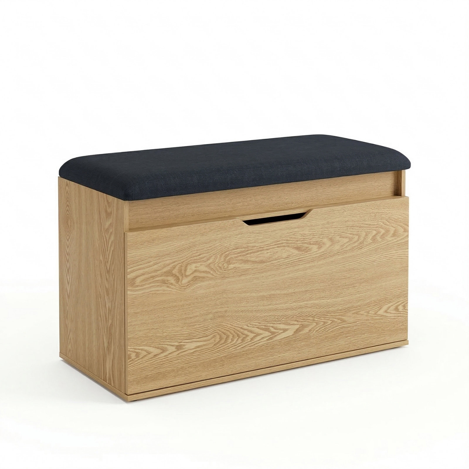 BOXIMO Botník s sedákem a úložným prostorem SOTO, 80 × 50 × 35 cm, hnědý