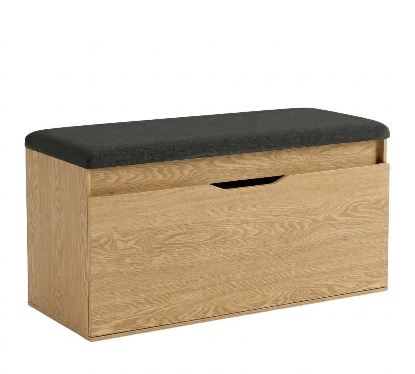 BOXIMO Botník s sedákem a úložným prostorem TORI, 100 × 50 × 35 cm, hnědý