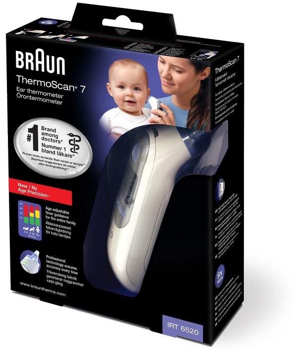 BRAUN ThermoScan 7 IRT6520 AGE Precision bílý
