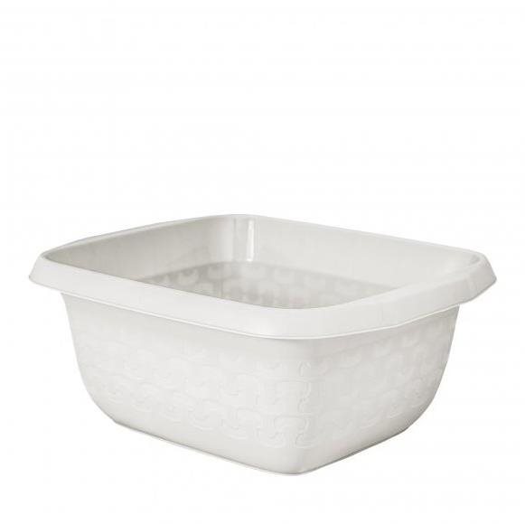Branq Obdelníkový lavor/mísa Cotton 16l - antická bílá