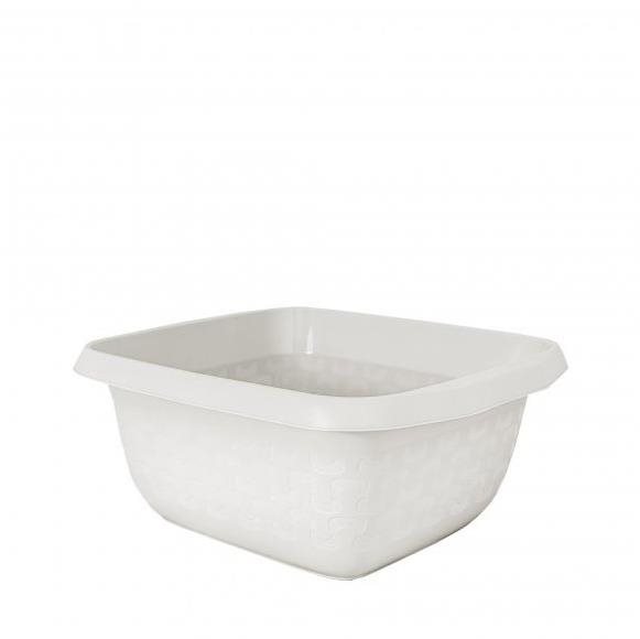 Branq Obdelníkový lavor/mísa Cotton 8l - antická bílá