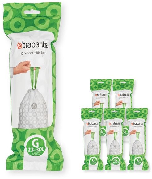 Brabantia PerfectFit pytle - 23-30 L (G) – 120 ks, 6x20