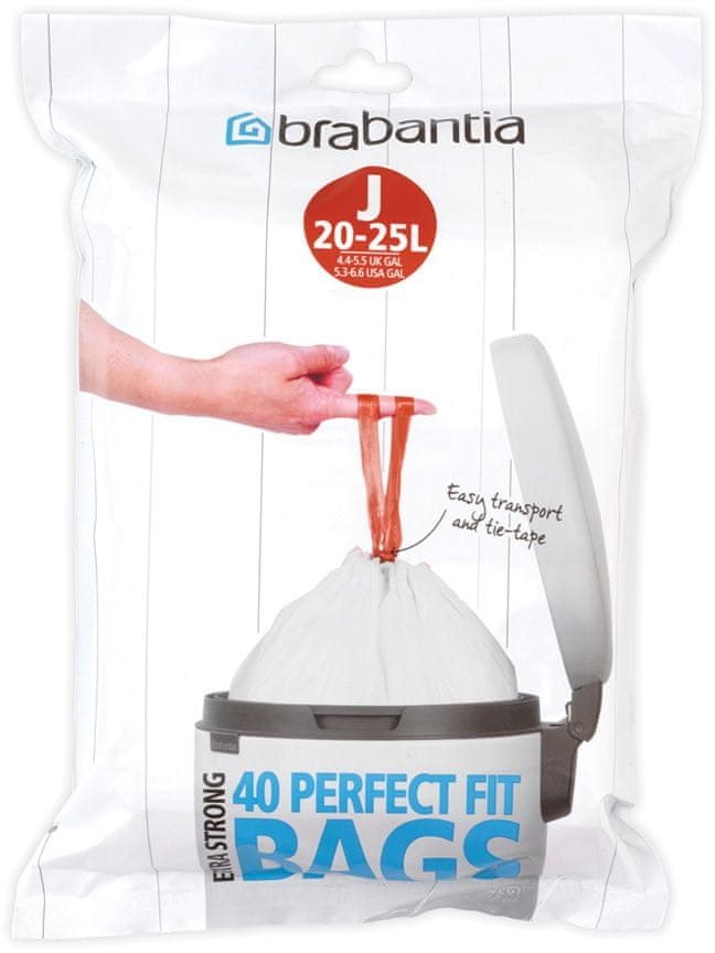 Brabantia PerfectFit pytle - 20-25 L (J) - 40 ks