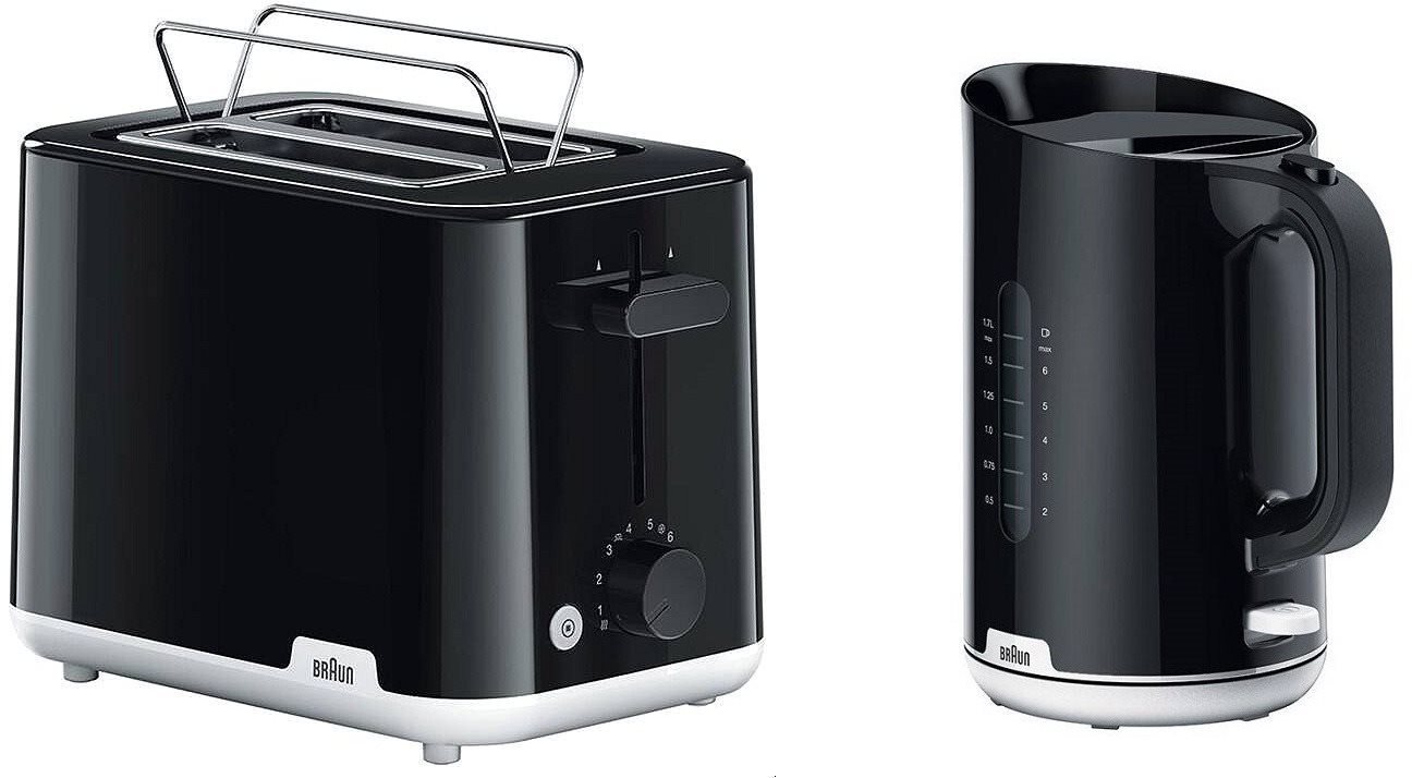 Braun Snídaňová kolekce Breakfast 1 - černá (WK1100.BK & HT1010.BK)