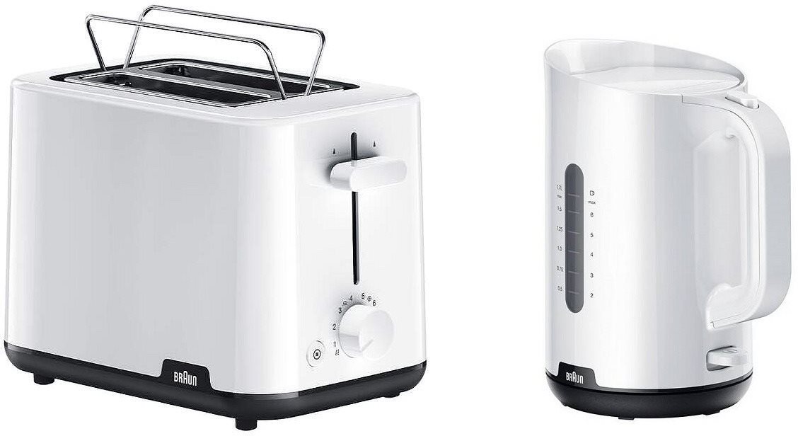 Braun Snídaňová kolekce Breakfast 1 - bílá (WK1100.WH & HT1010.WH)
