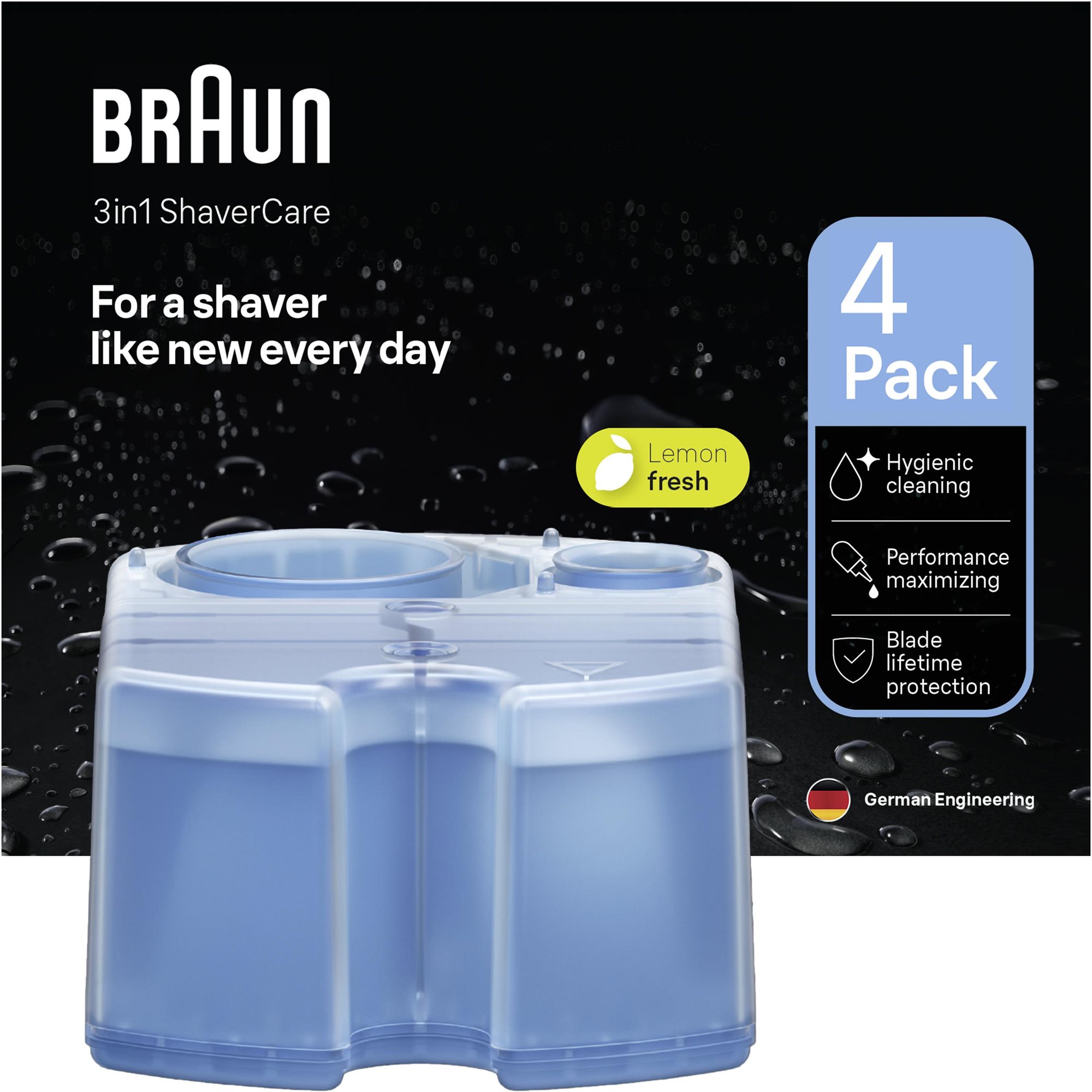 Braun Clean & Renew Kazety pro Braun SmartCare a Clean&Charge, 4 ks