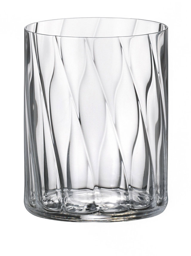 BOHEMIA ROYAL CRYSTAL Sada sklenic na vodu Anita Spirale 390 ml 6 ks