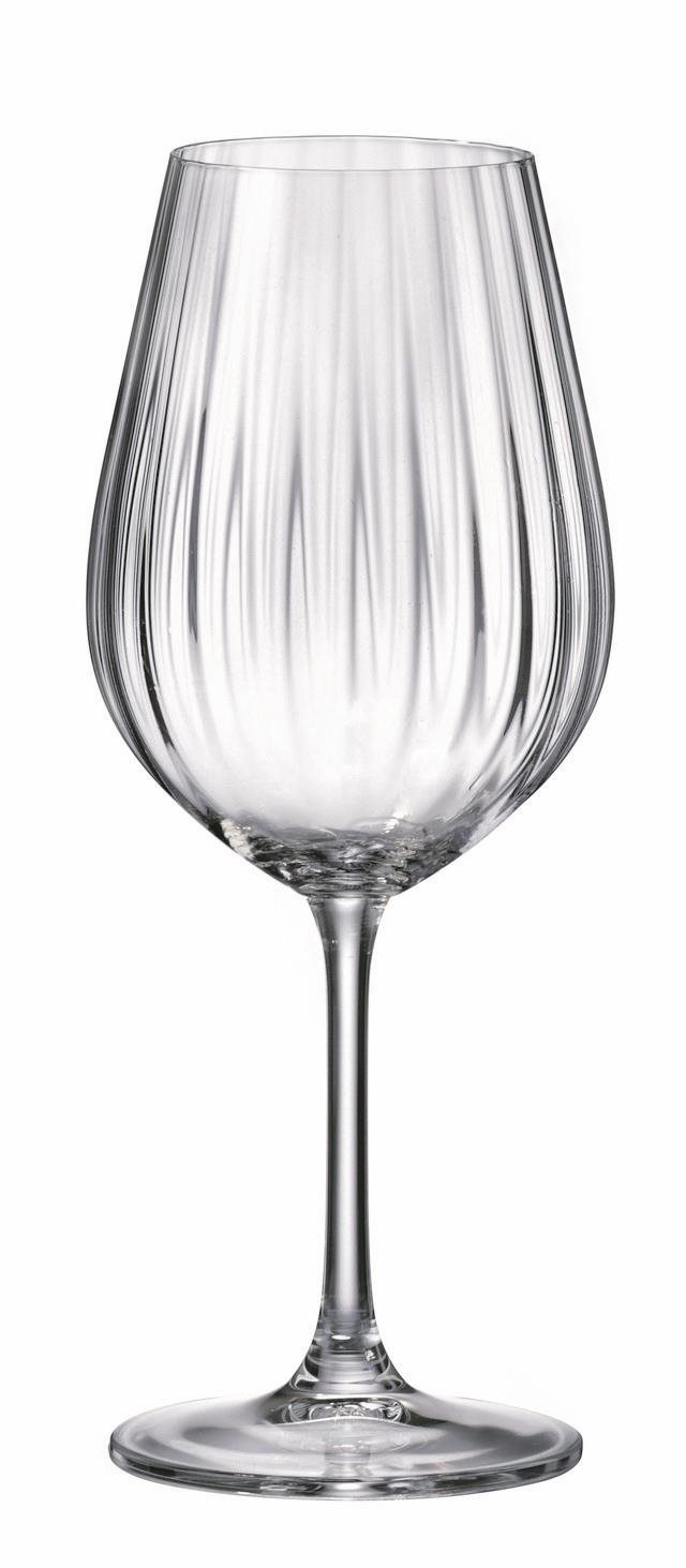 BOHEMIA ROYAL CRYSTAL Sarah optic Sklenice na červené víno 520ml 6 ks