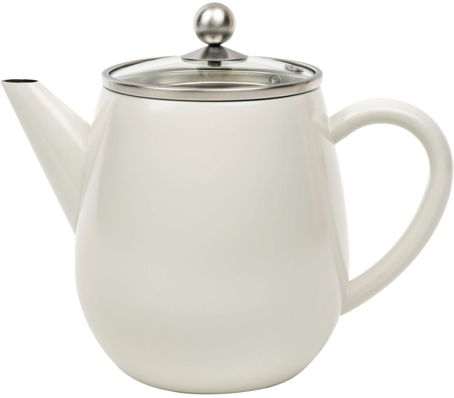 BREDEMEIJER Eva Čajová konvice, bílá, 1,1 l, 19,5 cm
