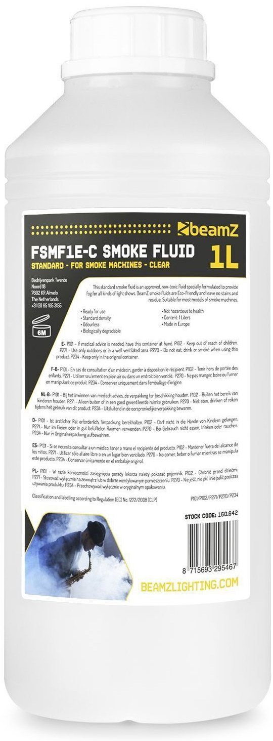 BeamZ FSMF1E-C Náplň do výrobníku 1 l, standardní čirá