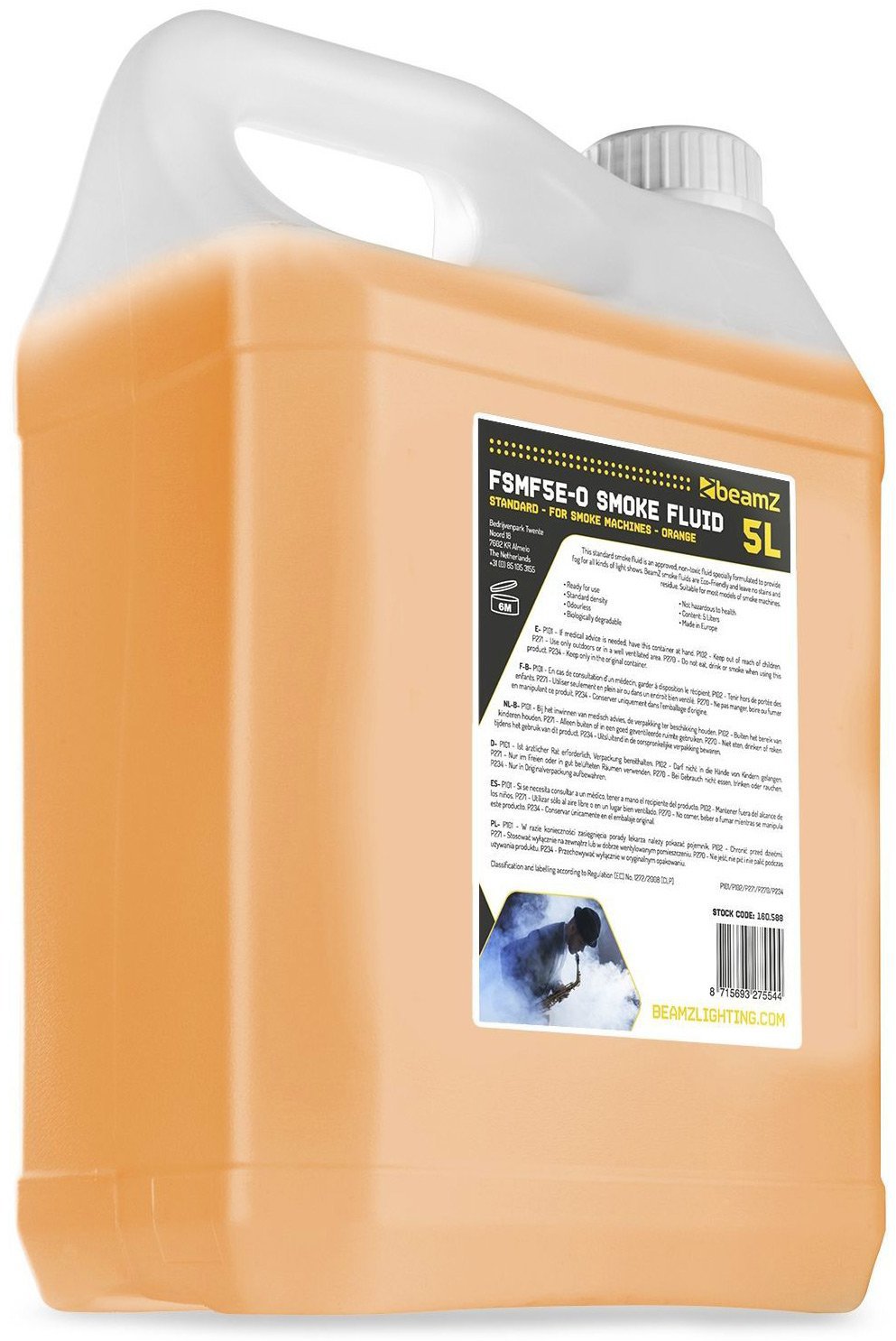 BeamZ Náplň do výrobníku mlhy, ECO Orange 5 l