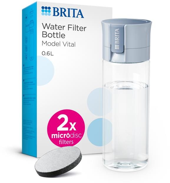 BRITA Fill&Go Vital 0,6 l modrá + 2 × microdics 2024