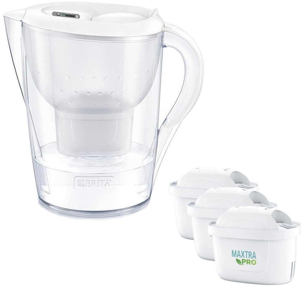 BRITA Marella XL 3,5 l bílá + 3 ks MX Pro PO 2024