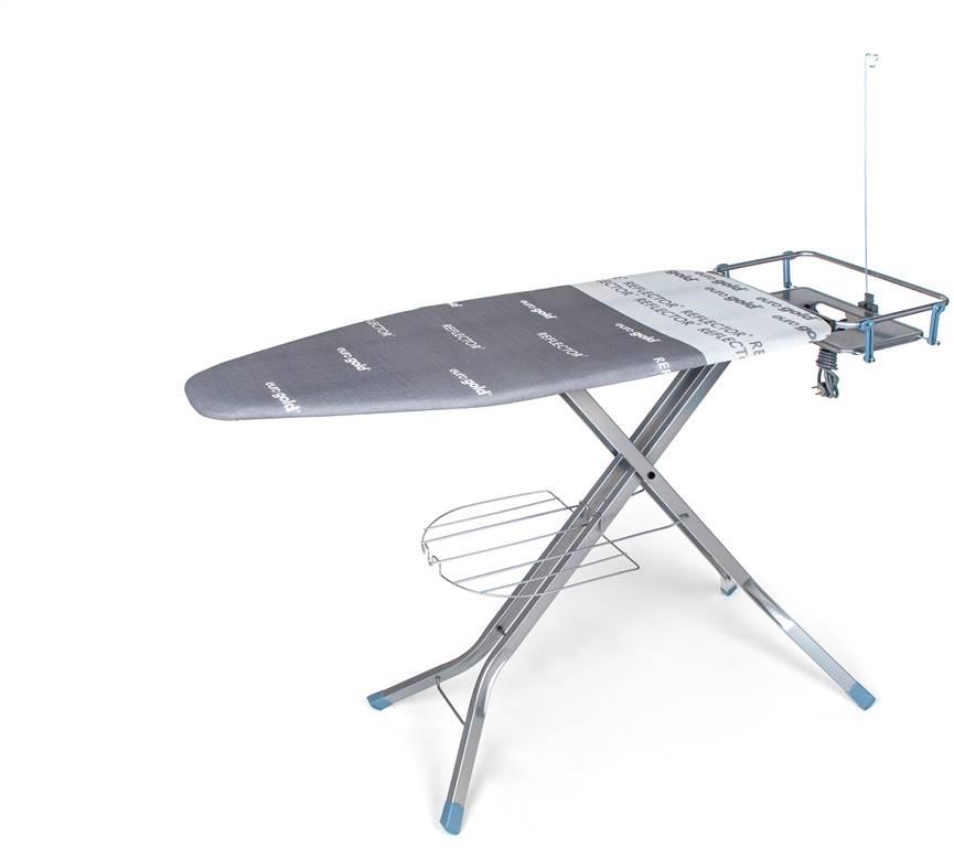 BRILANZ PROFESSIONAL Žehlicí prkno 130 × 48 cm stříbrné