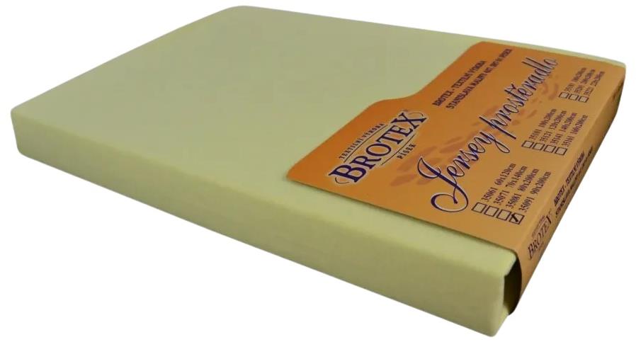 Brotex Jersey prostěradlo citrus, 90 × 200 cm jednolůžko