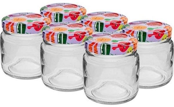 BROWIN Sklenice s bar. víčkem 106 ml 6ks