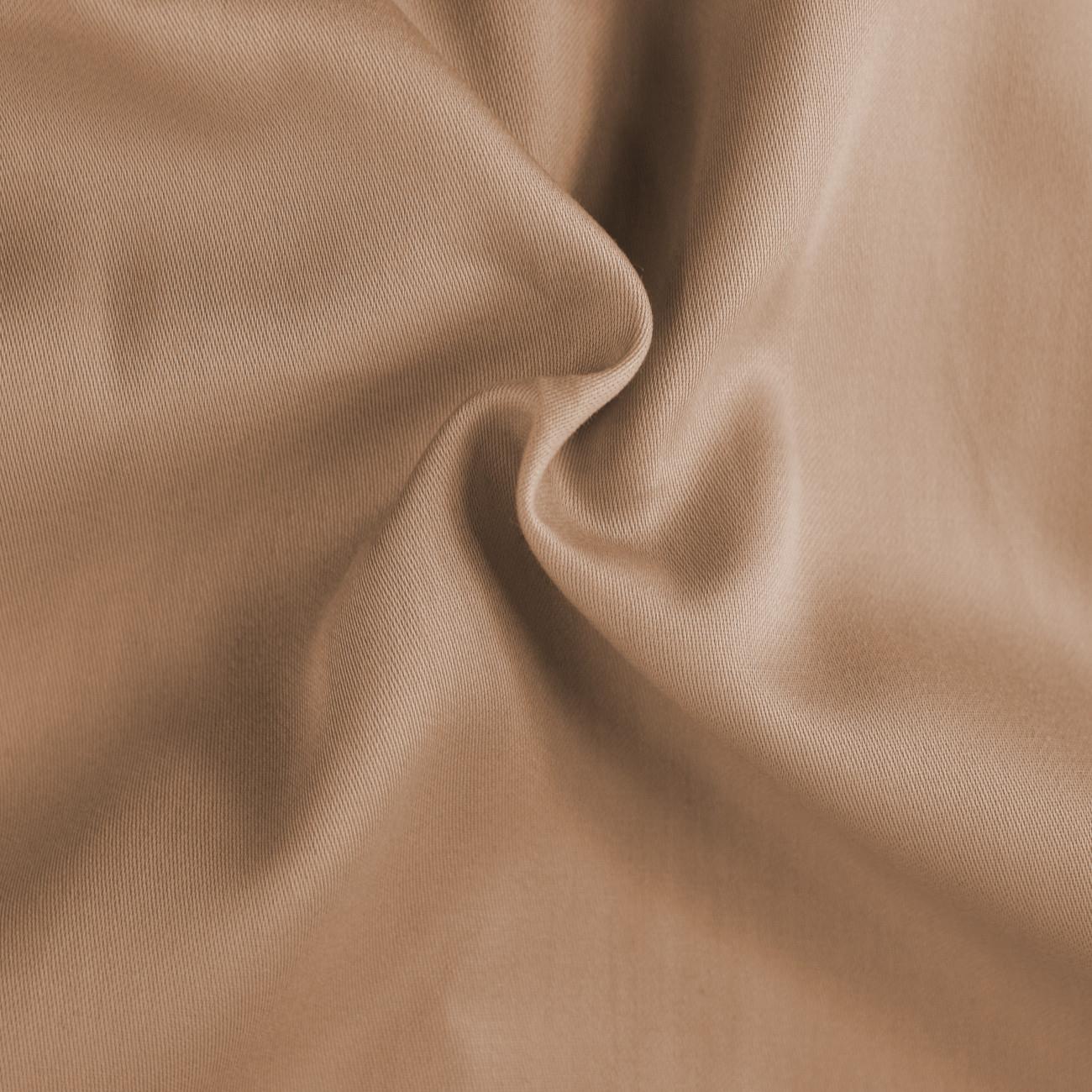 Brotex Napínací saténové prostěradlo béžové, 180 × 200 cm dvojlůžko