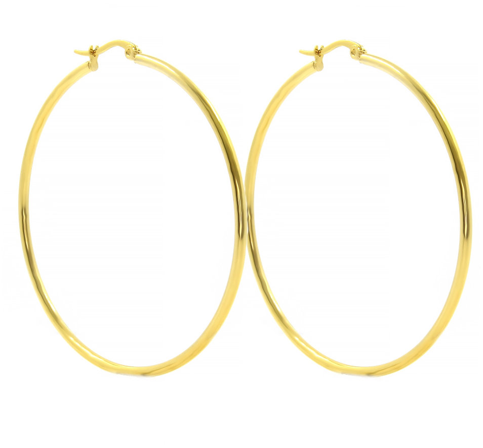 Bruno Náušnice kruhy gold 5,5 cm
