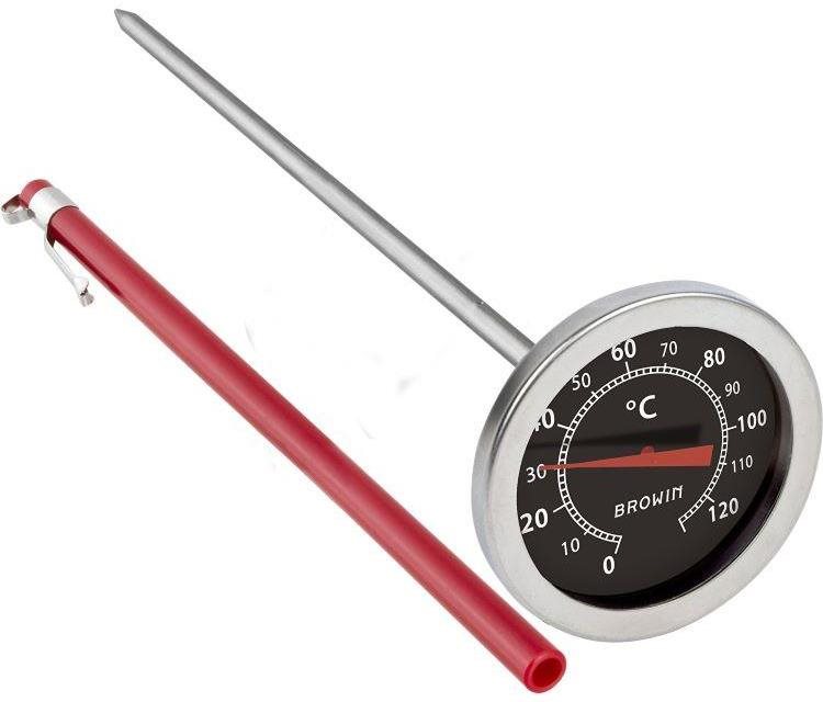 BROWIN Teploměr do udírny 0 - 120°C, nerezový