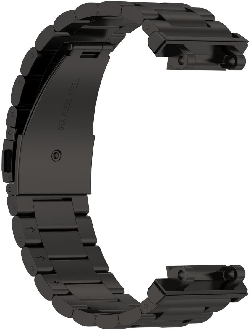 BStrap Stainless Steel pro Xiaomi Amazfit Active Edge black