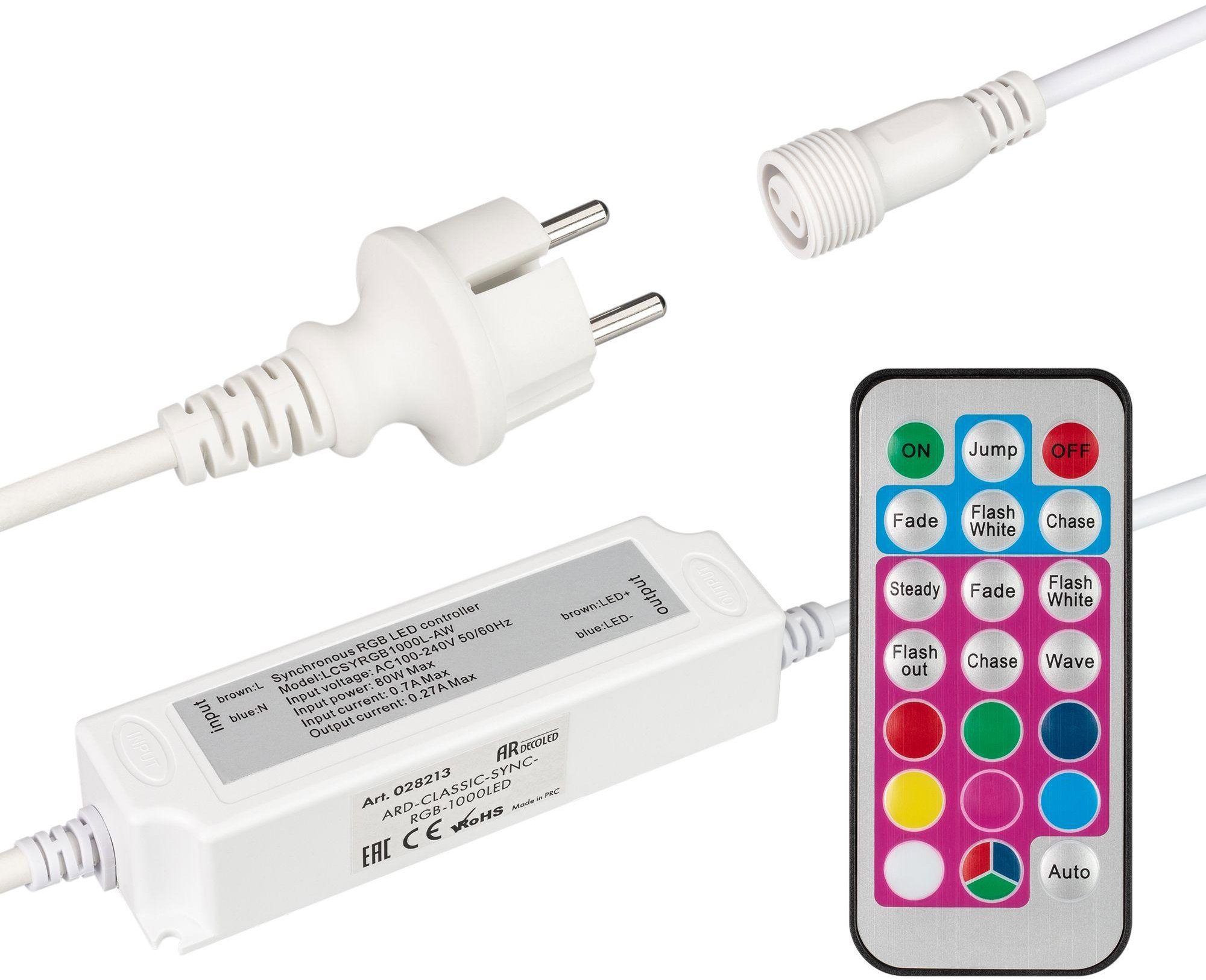 BTNeon Napájecí sada s ovladačem pro DIGITAL RGB LUXY LED hadice 230 V