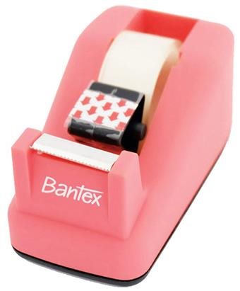 Růžový odvíječ lepicí pásky BANTEX TD 100