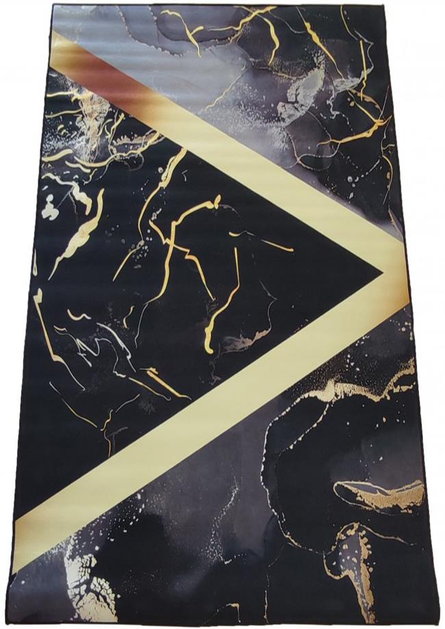 4sleep Kusový koberec Black & Gold 12 - 60 × 100 cm